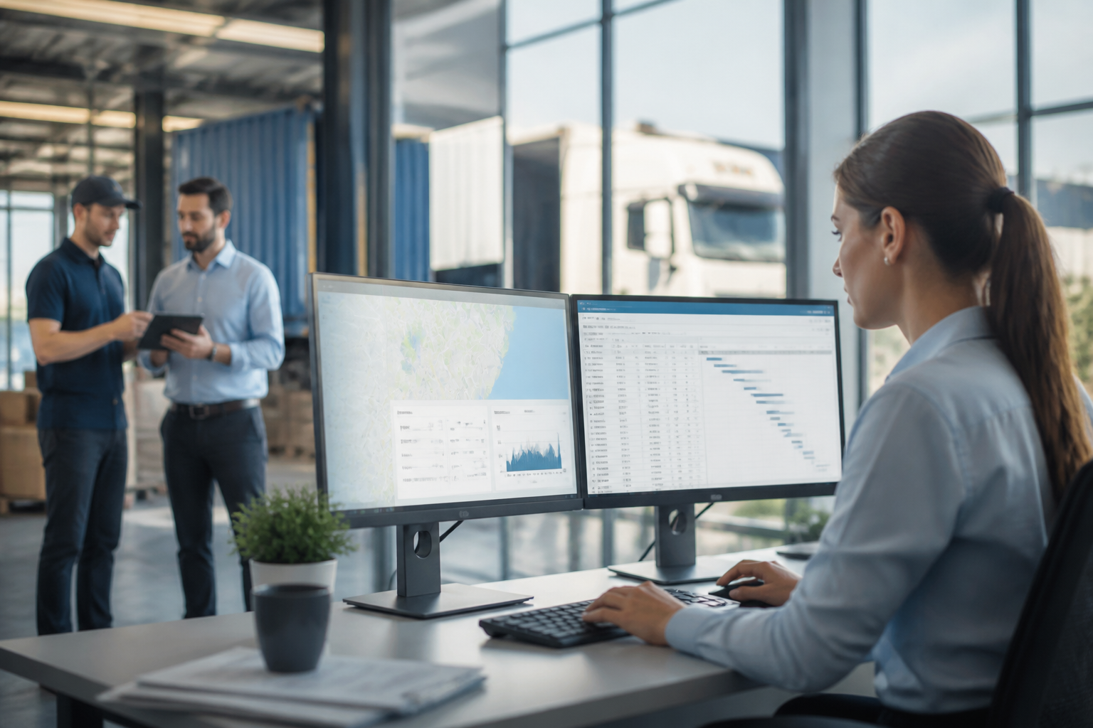 Logistics firm utilizing modern IT solutions for efficient operations