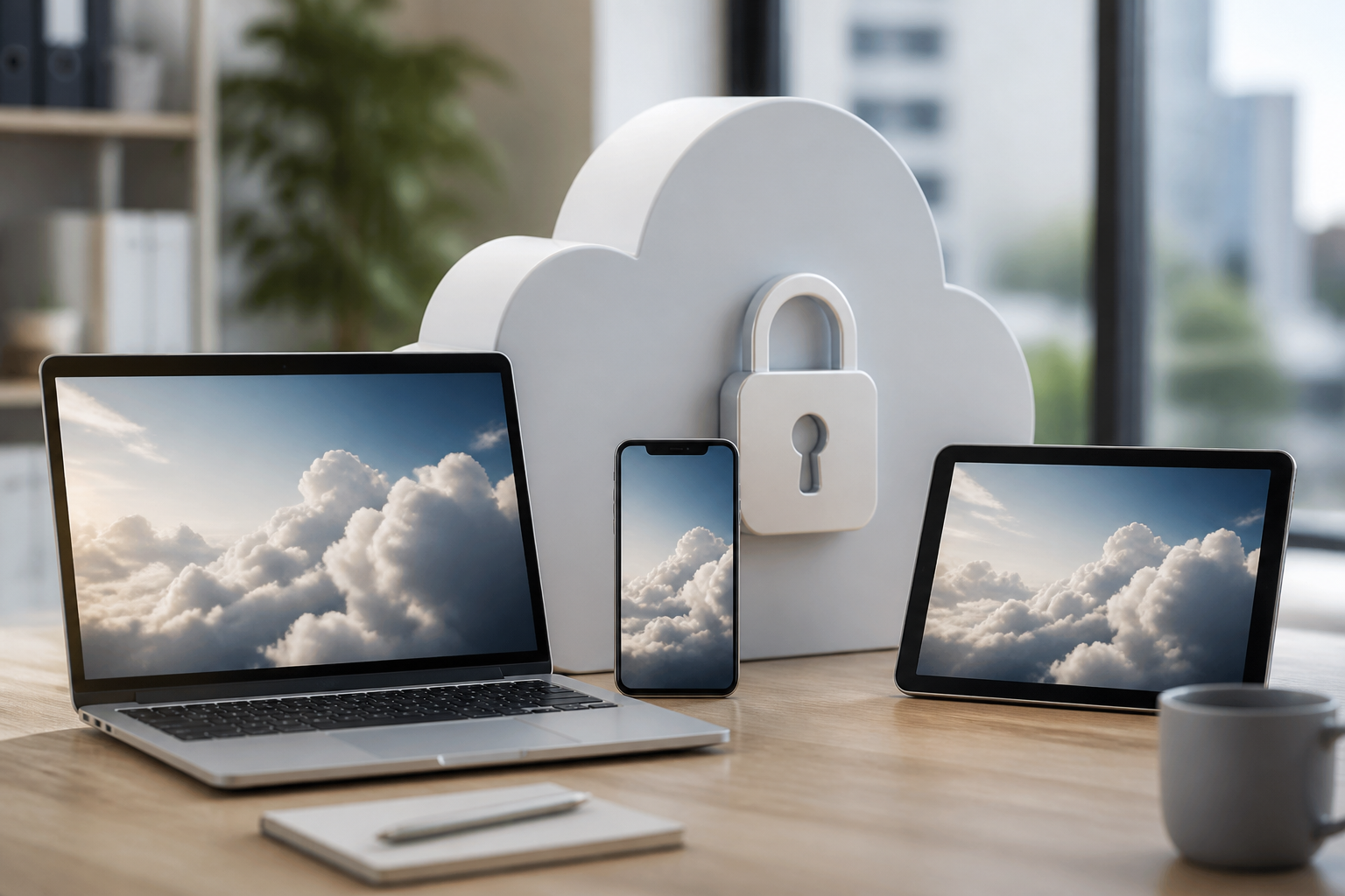 Secure cloud data storage with various devices