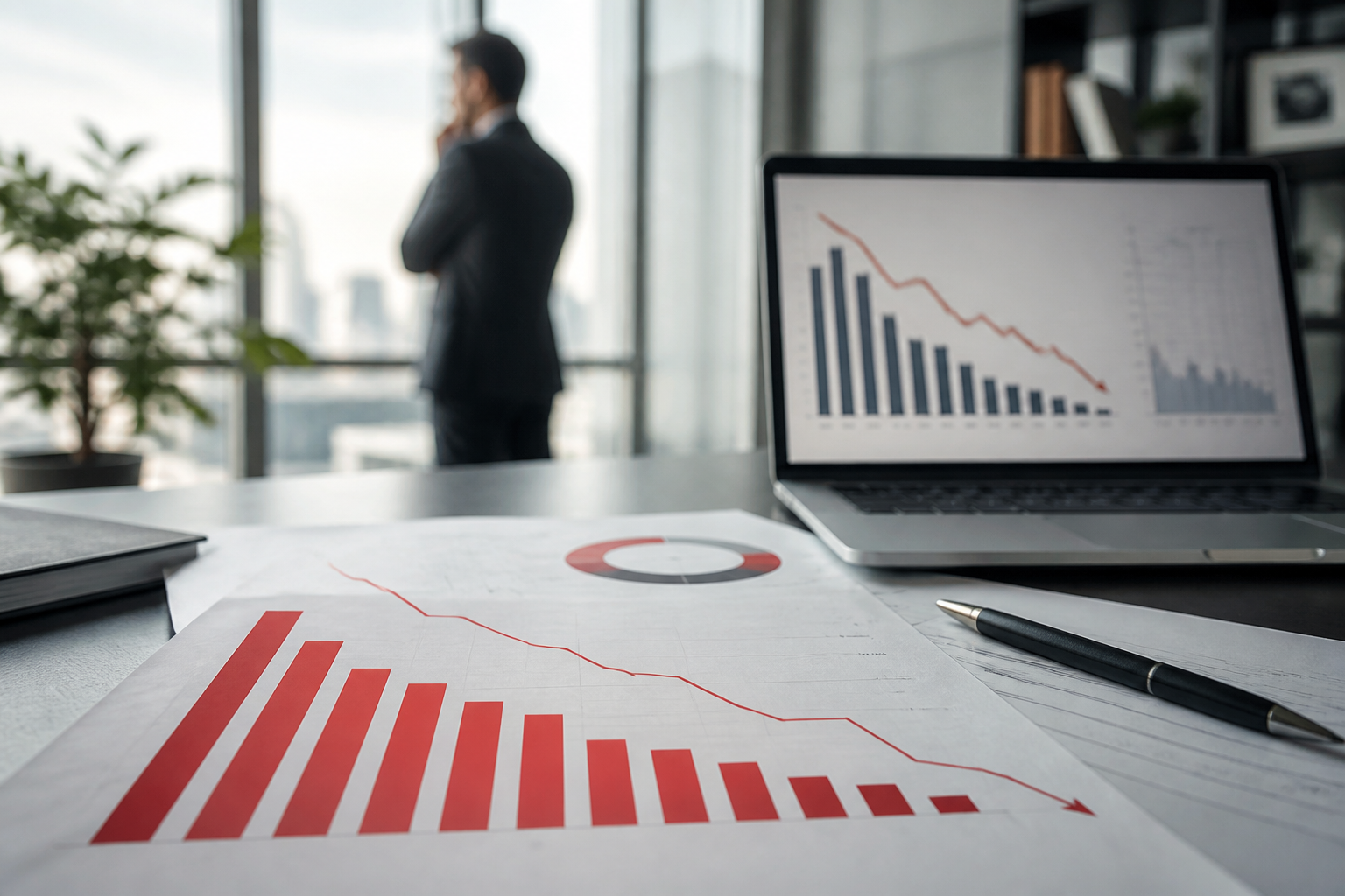 Graphs illustrating financial losses from IT downtime