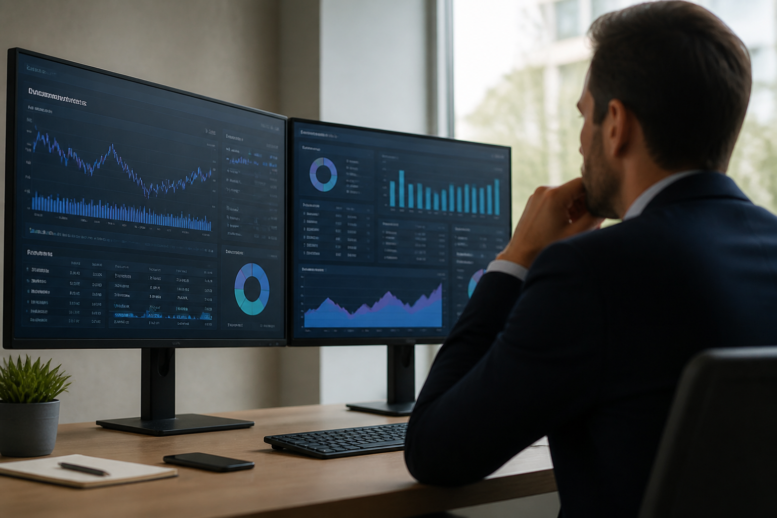 A dashboard displaying real-time financial data for investment management.